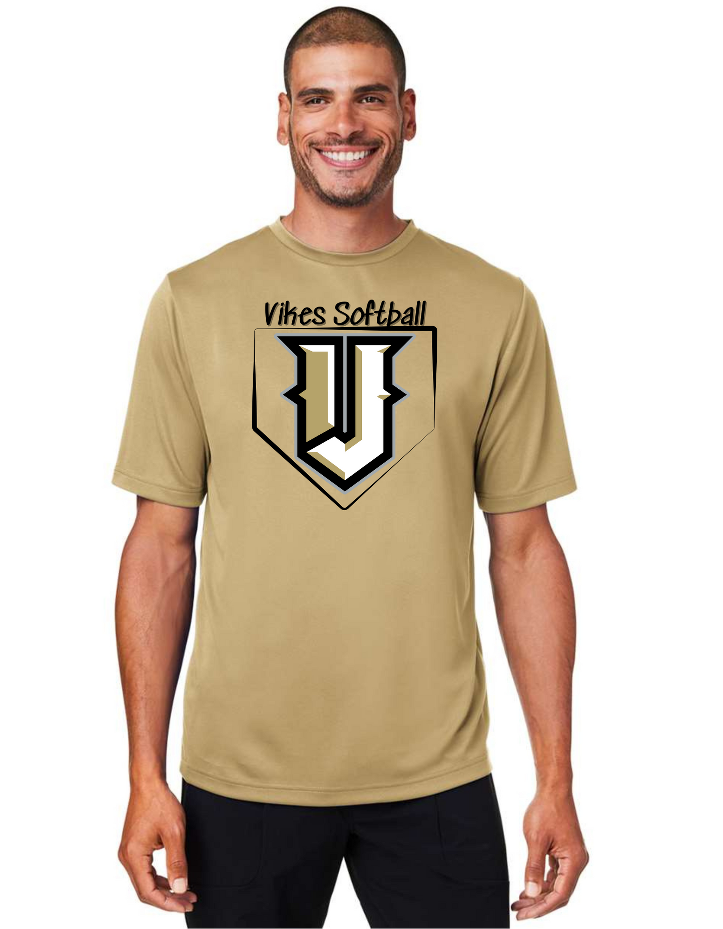 Vikes Softball Home Plate Short Sleeve Dri-Fit