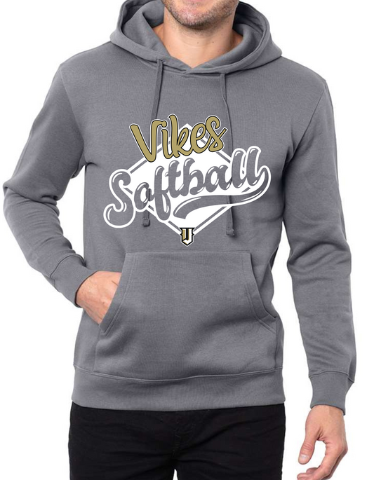 Vikes Cursive Hooded Sweatshirt