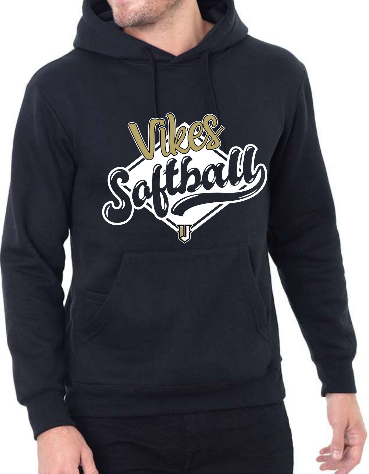 Vikes Cursive Hooded Sweatshirt