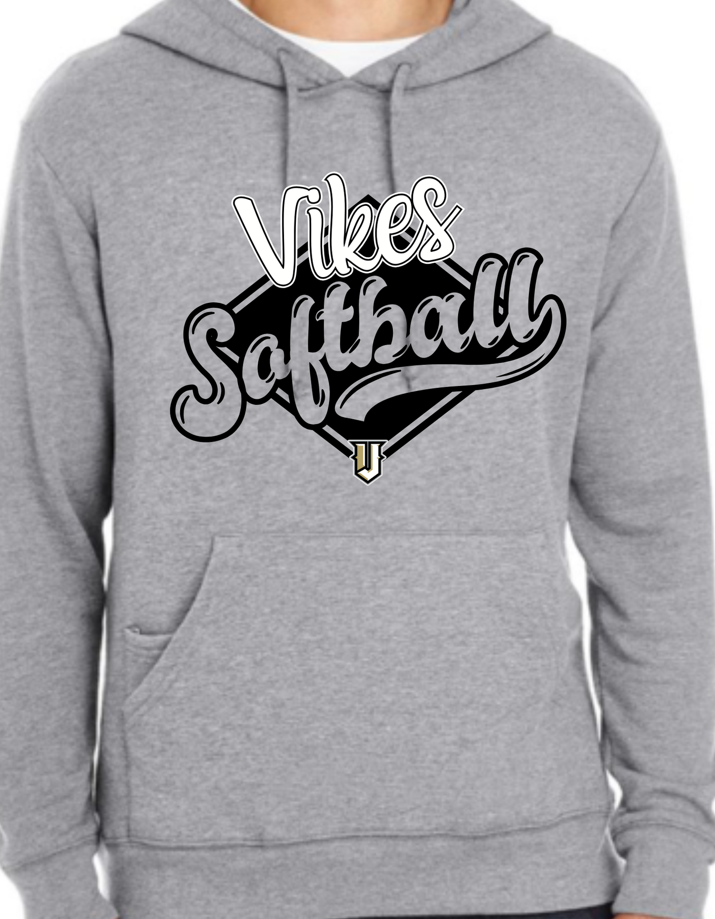 Vikes Cursive Hooded Sweatshirt