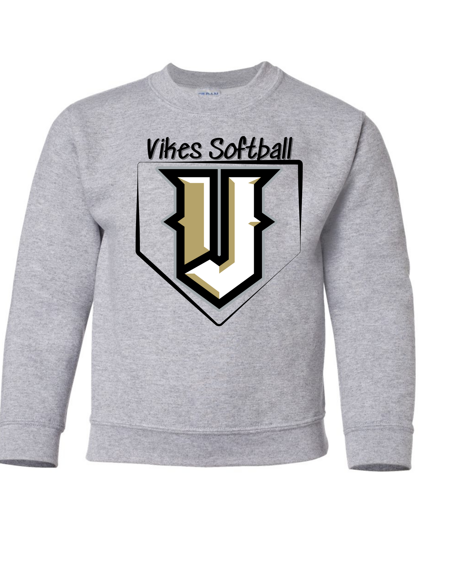 Vikes Home Plate Crew Sweatshirt