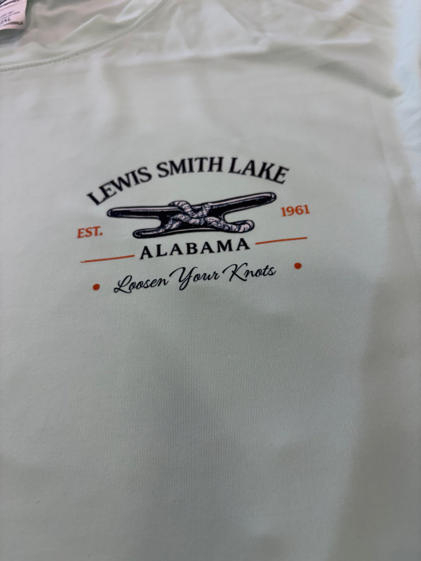 Slow Down and Stay Awhile Lewis Smith Lake DriFit in Mint