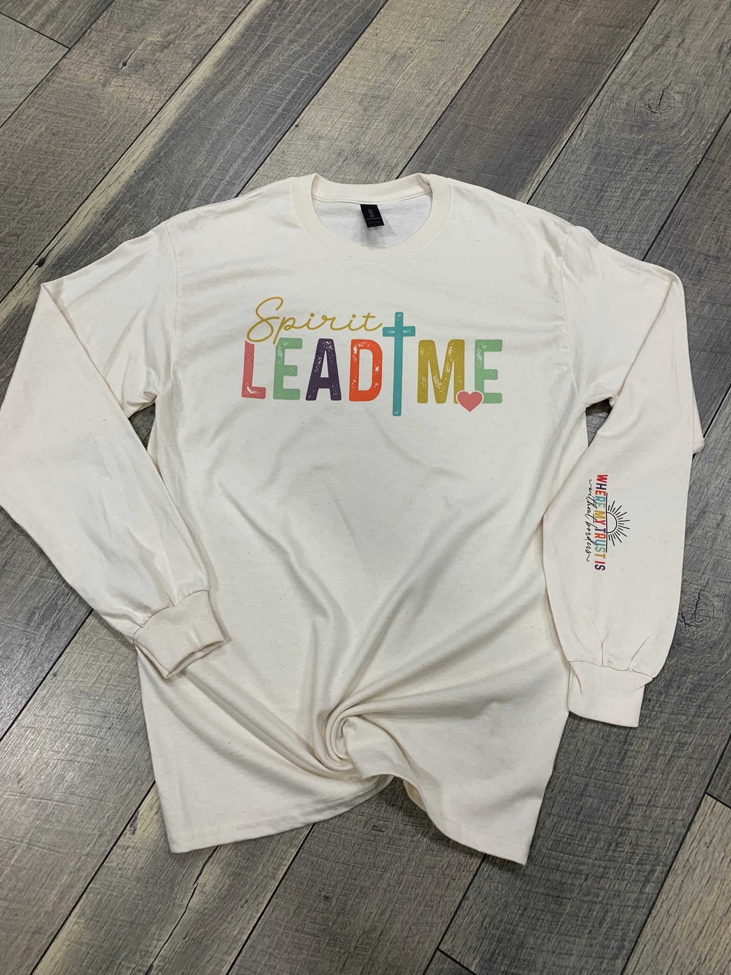 Spirit Lead Me on Natural Long Sleeve
