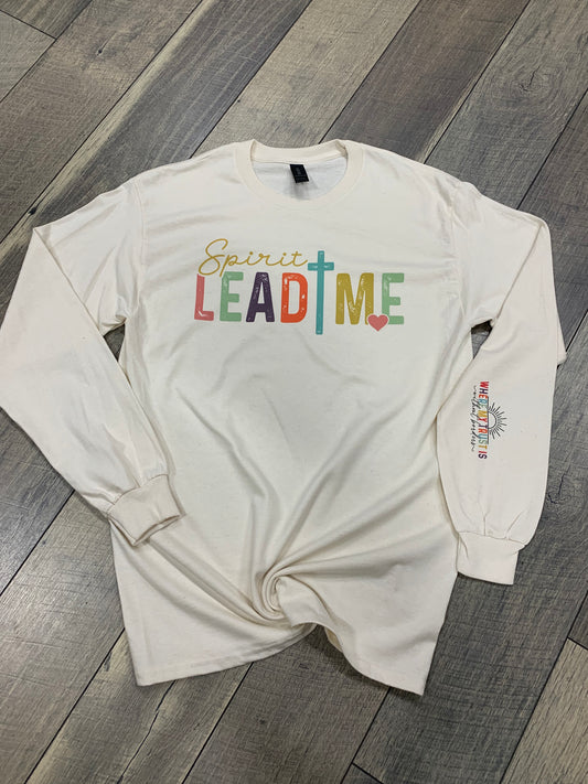 Spirit Lead Me on Natural Long Sleeve