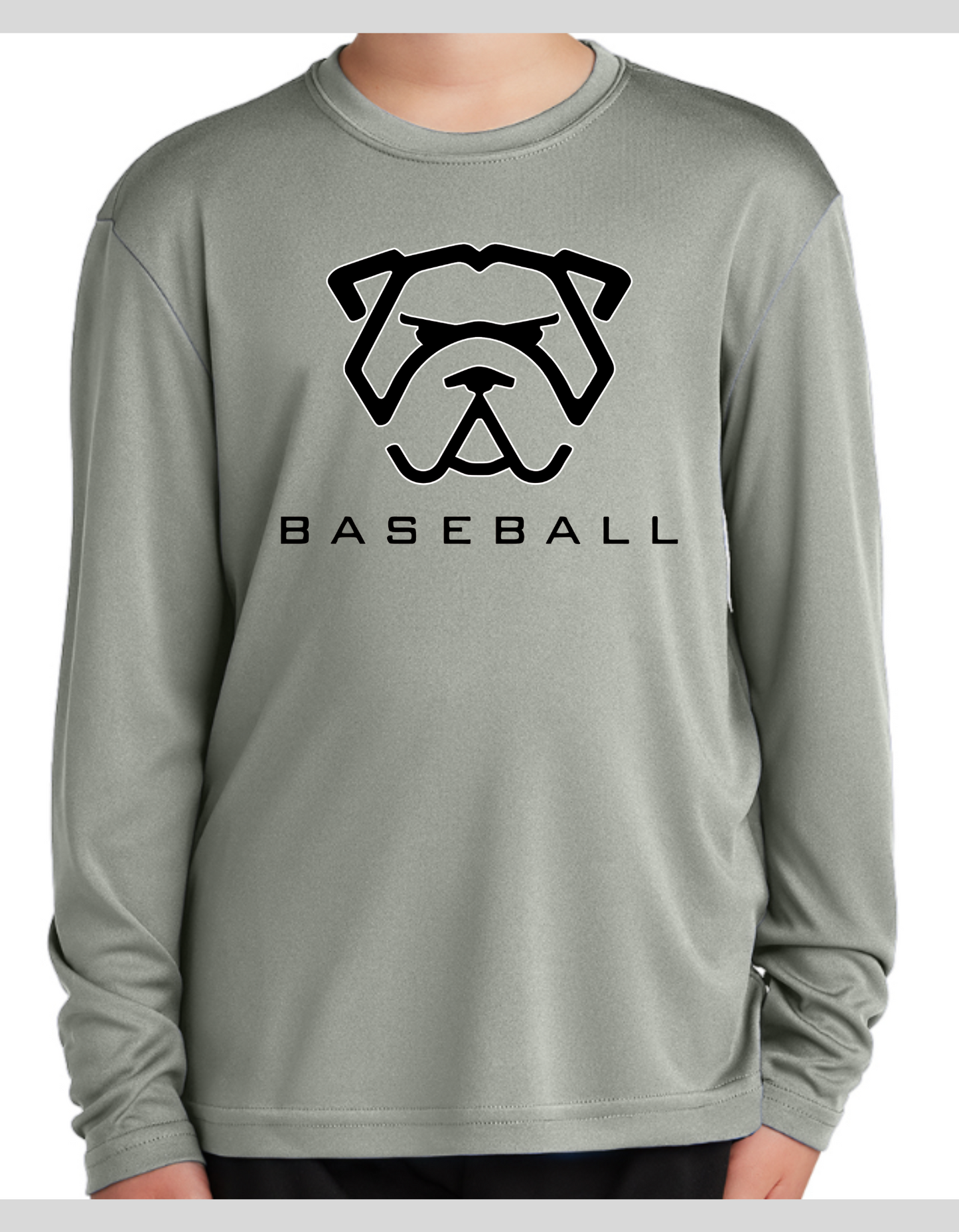Mad Dawg Baseball Long Sleeve Dri-Fit - Grey
