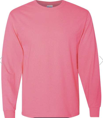 Dri-Power® Long Sleeve 50/50 T-Shirt - 29LSR Neon Pink