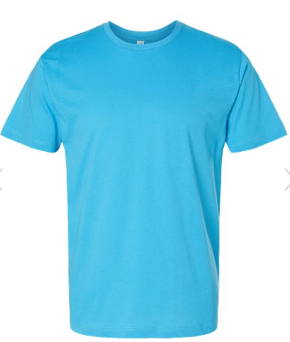 LAT - Fine Jersey Tee - 6901-Aqua