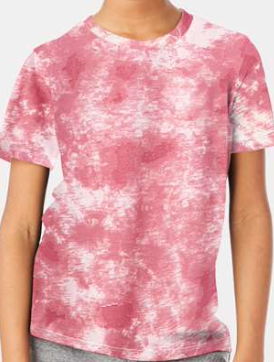 Alternative - Youth Cotton Jersey Go-To Tee - K1070 - Pink Tye Dry