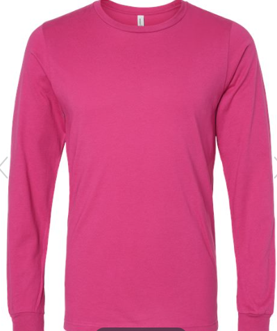 BELLA + CANVAS - Jersey Long Sleeve Tee - 3501 Berry