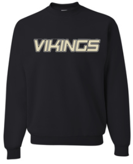 Vikings Little League Crewneck Personalized Back