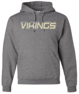 Vikings Little League Hoodie Personalized Back