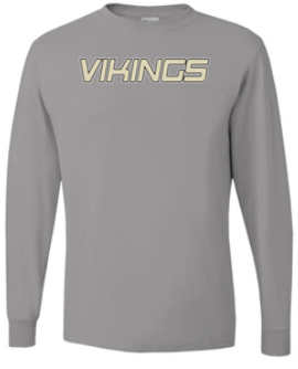 Vikings Little League Long Sleeve Personalized Back