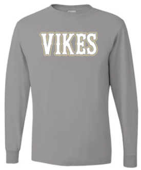 Vikings Little League Long Sleeve Personalized Back