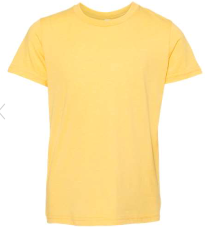 BELLA + CANVAS - Youth CVC Jersey Tee - 3001TCVC Heather Yellow Gold