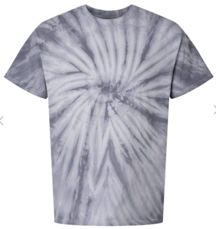 Youth Cyclone Pinwheel Tie-Dyed T-Shirt - 20BCY Silver