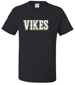 Vikings Little League Short Sleeve Personalized Back