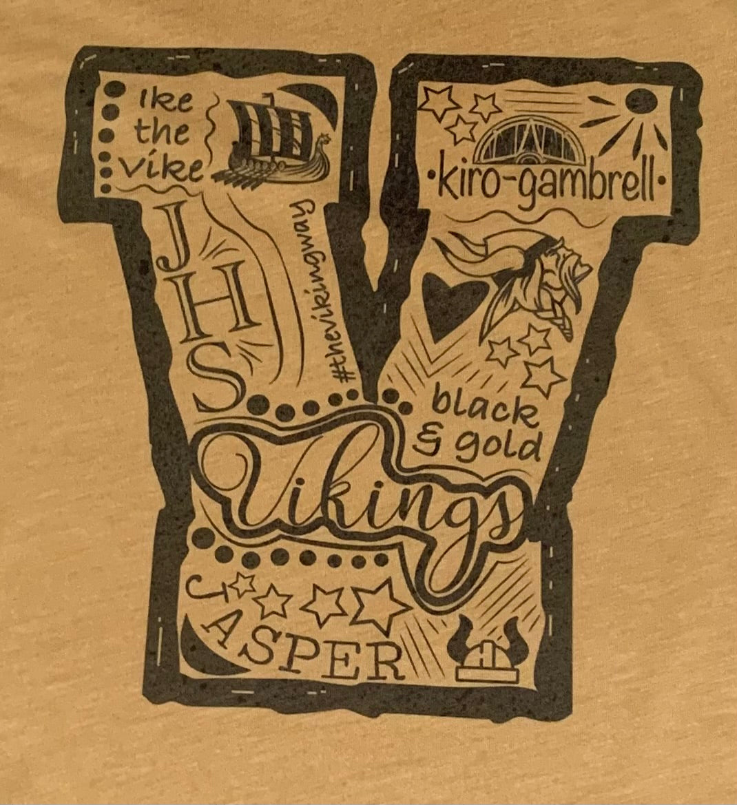 Jasper Viking Design Sublimated on Bella+Canvas Tee