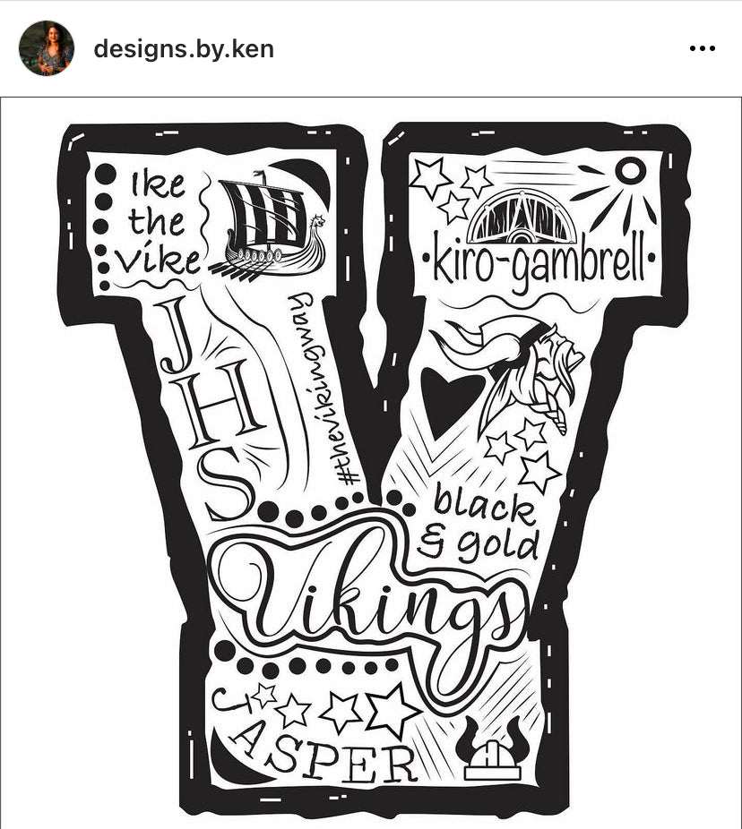 Jasper Viking Design Sublimated on Bella+Canvas Tee