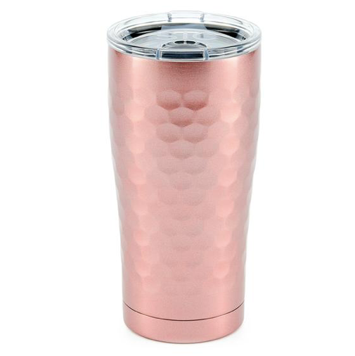 Stainless Steel Hammered Tumbler Rose Gold