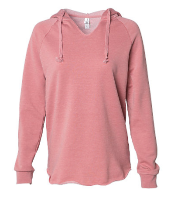 Independent PRM2500 Women's Lightweight California Wave Wash Hood DUSTY ROSE