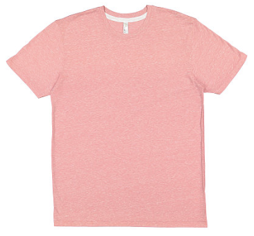 LAT LA6991 Harborside Melange Jersey Tee 65% Poly Mauvelous Melange