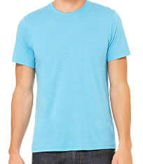 BELLA+CANVAS B3413 Unisex Triblend Short Sleeve Tee Aqua
