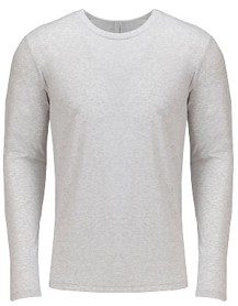 Next Level NL6071 Tri-Blend Long Sleeve Tee Heather White