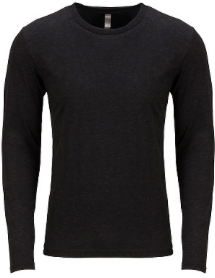 Next Level NL6071 Tri-Blend Long Sleeve Tee Vintage Black