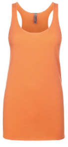 Next Level NL6733 Women's Tri-Blend Racerback Tank Vintage Light Orange