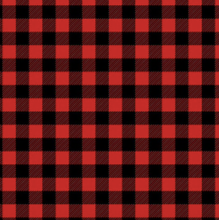Buffalo Plaid RED Printed HTV