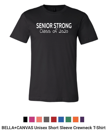 SENIOR STRONG T-SHIRT on Bella+Canvas