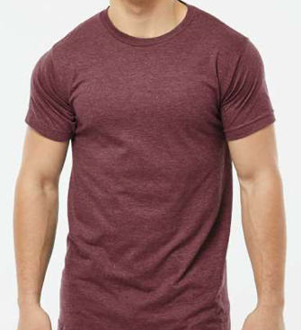 Tultex - Unisex Fine Jersey T-Shirt - 202 - Heather Burgundy