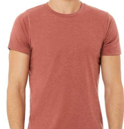 BELLA+CANVAS 3001 CVC Tee Heather Clay