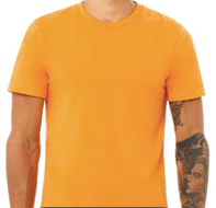 BELLA+CANVAS 3001 CVC Tee Heather Marmalade