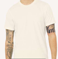 BELLA+CANVAS 3001 CVC Tee Heather Natural