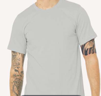 BELLA+CANVAS 3001 CVC Tee Heather Silver