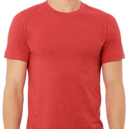 BELLA+CANVAS 3001 CVC Tee Heather Red