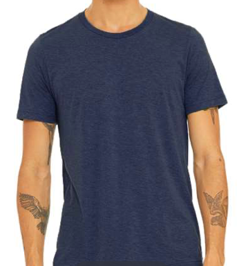 BELLA + CANVAS Triblend Tee - 3413 - Navy Triblend