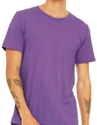 BELLA + CANVAS Triblend Tee - 3413 - Purple Triblend