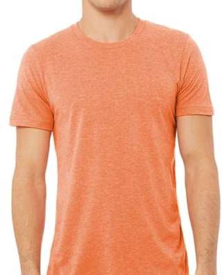 BELLA + CANVAS Triblend Tee - 3413 - Orange Triblend
