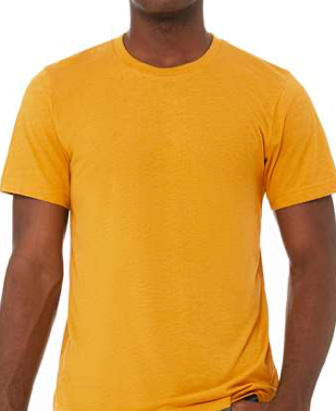 BELLA + CANVAS Triblend Tee - 3413 - Mustard Triblend