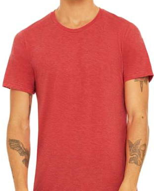 BELLA + CANVAS Triblend Tee - 3413 - Red Triblend