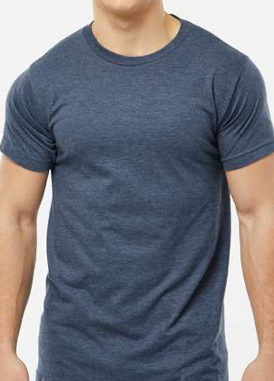 Tultex - Unisex Fine Jersey T-Shirt - 202 - Heather Denim