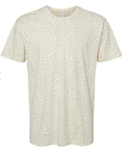 LAT - Fine Jersey Tee - 6901-Natural Leopard
