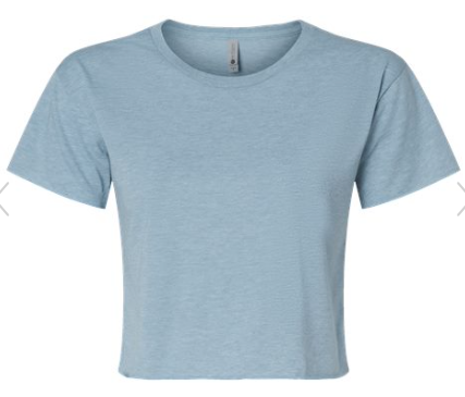 Women's Festival Crop Top - 5080 - Stonewash Denim