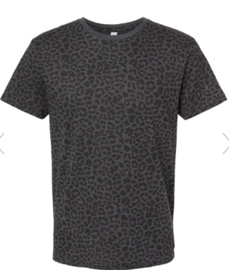 LAT - Fine Jersey Tee - 6901-Black Leopard
