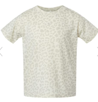 Rabbit Skins Toddler Fine Jersey Tee - 3321 - Natural Leopard