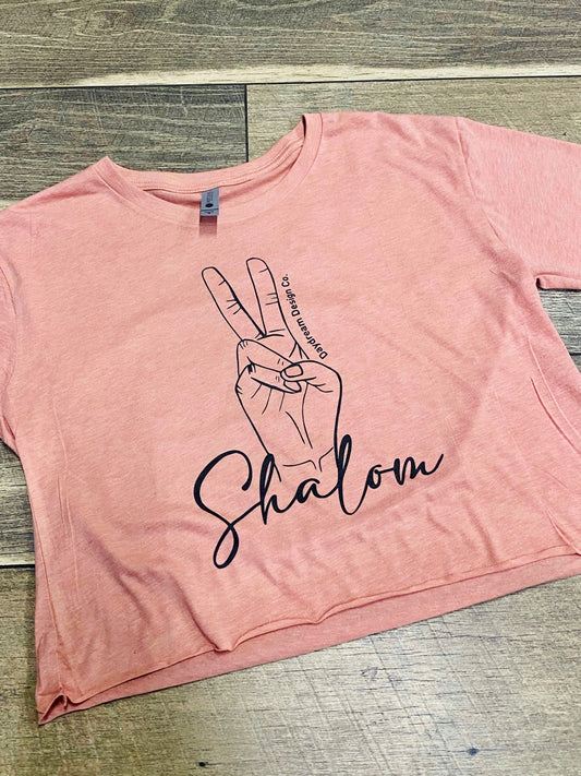 Shalom Crop Top in Desert Pink by Daydream Design Co.