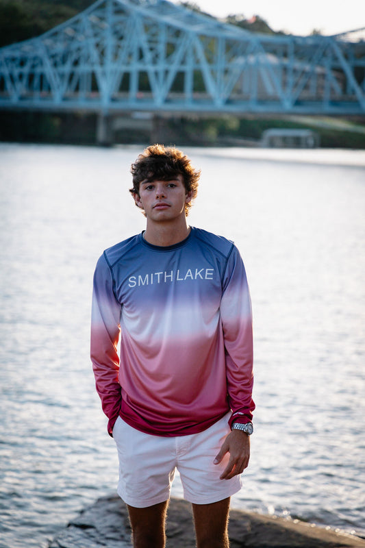“Jase” Smith Lake DriFit in Red/White/Blue Ombré