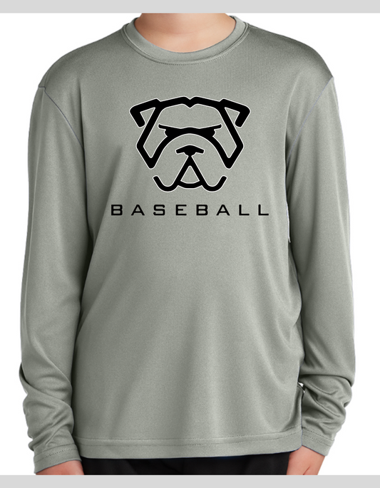 Mad Dawg  Baseball Long Sleeve Dri-Fit - Grey